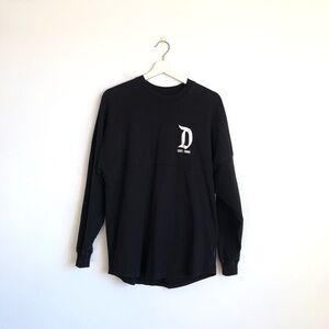 Disney Parks Disneyland Black / White Long Sleeve Spirit Jersey Top Size Small